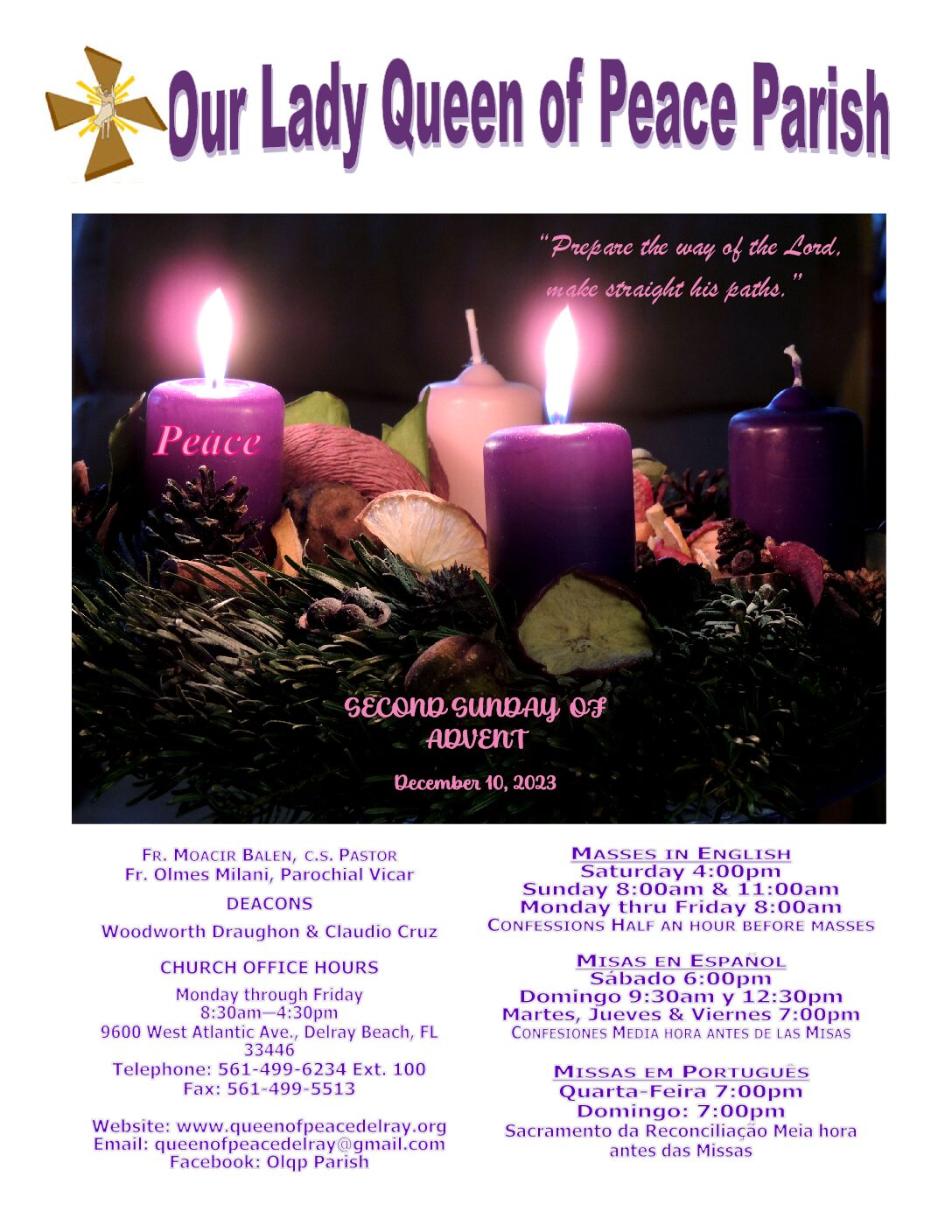 Bulletin – Page 2 – Our Lady Queen of Peace